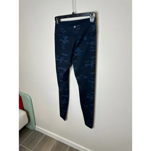 Lululemon Align High‎ Rise Camo Leggings Blue Size 4 - Image 2