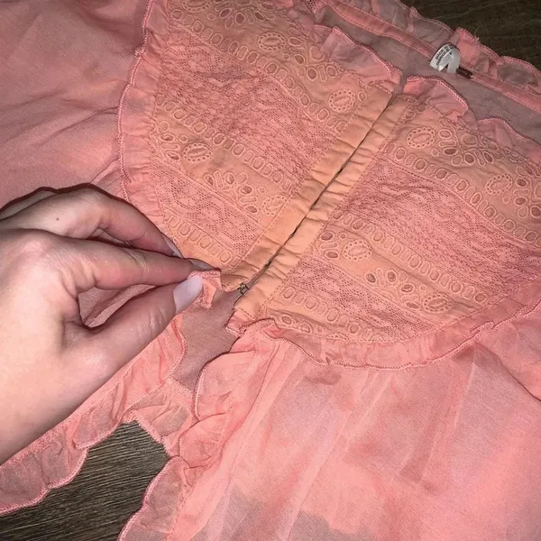 Free People Sweet Sarah Tank Top At In Pink Star Moth $78 Medium Nwot spring - Image 2