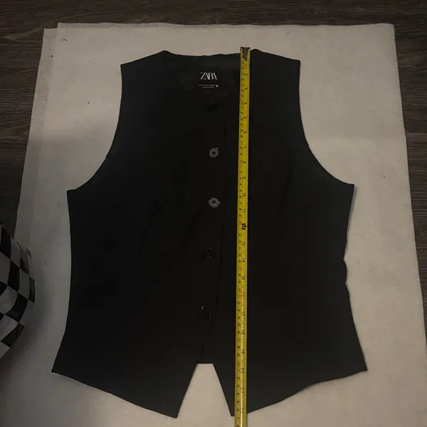 Zara Black Label Buttondown Vest M Academia Menswear Look Corporate Siren Preppy - Image 9