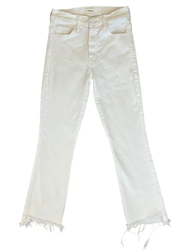 Mother Denim Women’s The Insider Crop Step Fray Jeans Fairest of Them All Sz 26 - Image 2