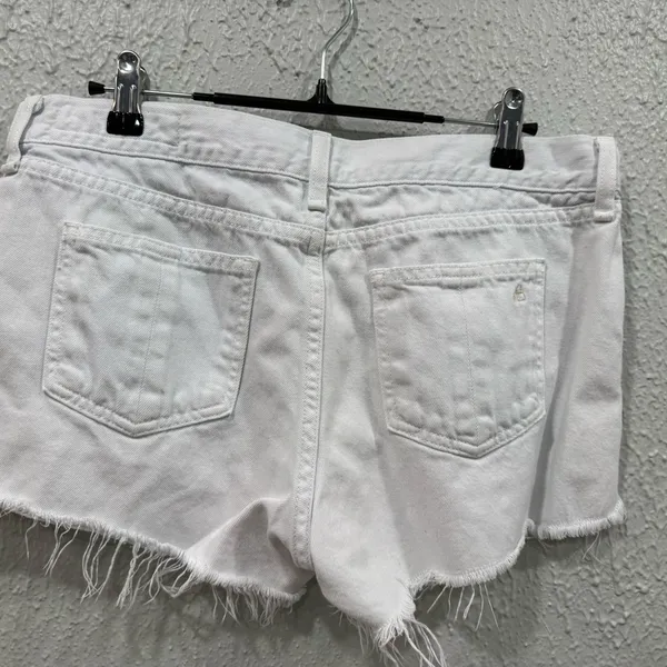 Rag & Bone Cut Off Short in White Freeport Size 27 - Image 3