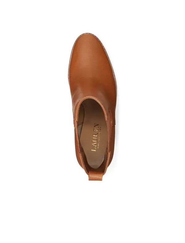 Ralph Lauren Mylah Brown Leather Ankle Boots - Image 10