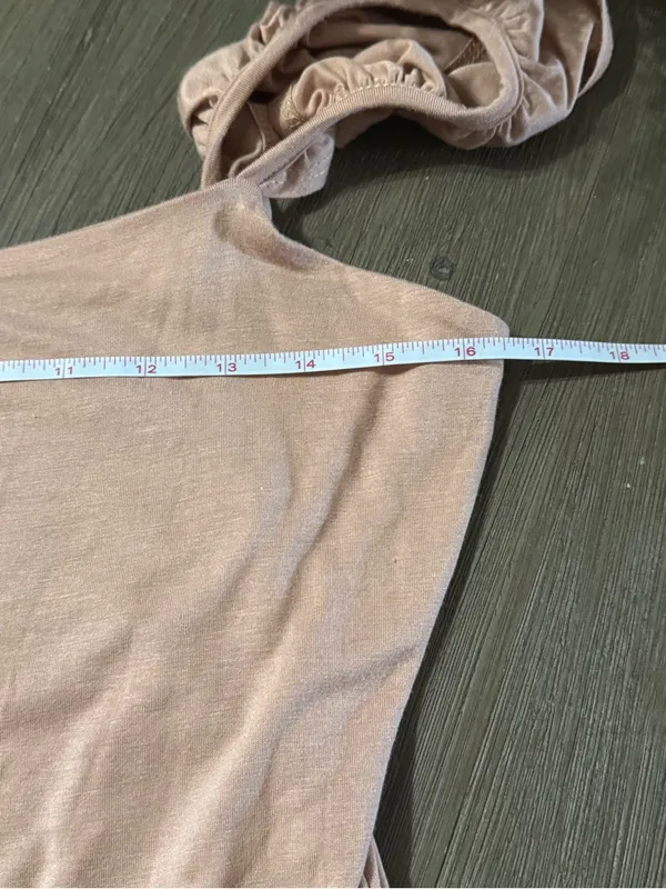 Lulu's Mauve Brown Ruffle Strap Bodysuit - Image 7
