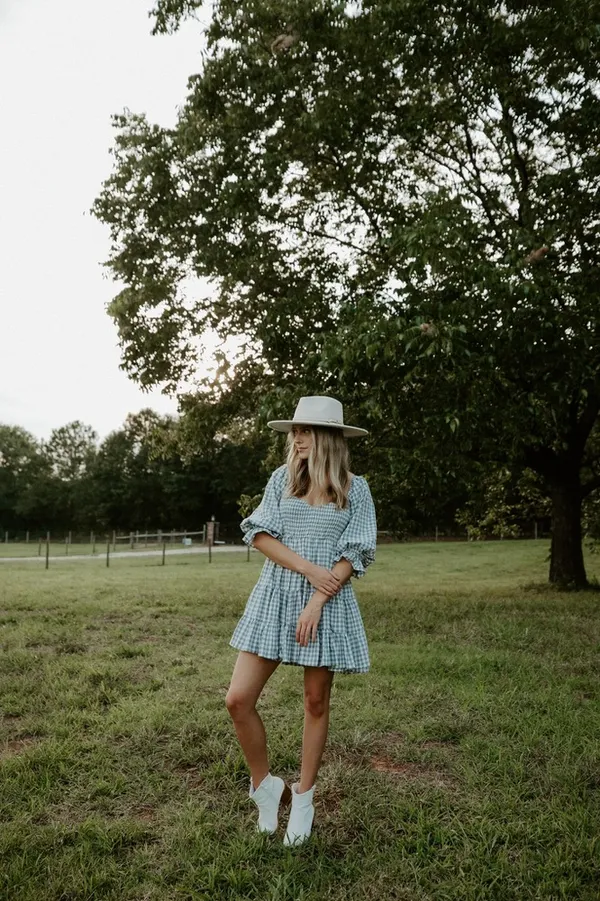 Flowy Blue Dress - Image 4