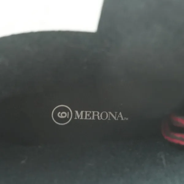 Merona Rain Boots Womens 6 Black Rubber Waterproof Lace Up Red‎ Laces Utility - Image 11