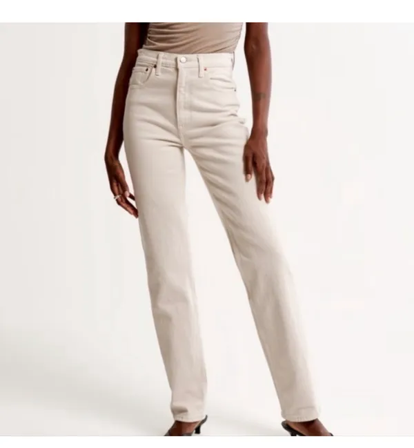 Abercrombie High-Rise 90s Straight Jeans - Image 2