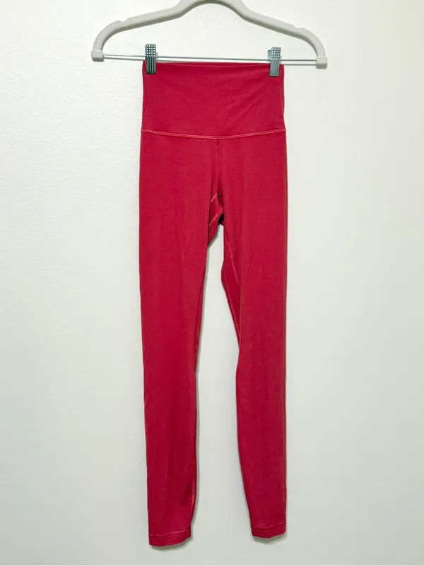 Lululemon Align Ribbed Leggings Size 2 NEW NWOT coral pink - Image 2