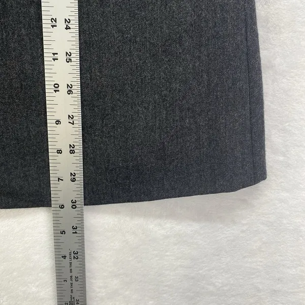 Made in Italy Of Benetton Coat womens 40 Pure wool Button Front‎ Jacket Vtg flaw - Image 3