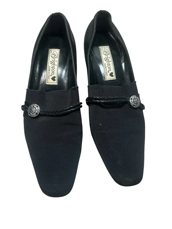 Brighton Quincy Vintage Black Women's Low Heel Slip-On Pumps - Image 2