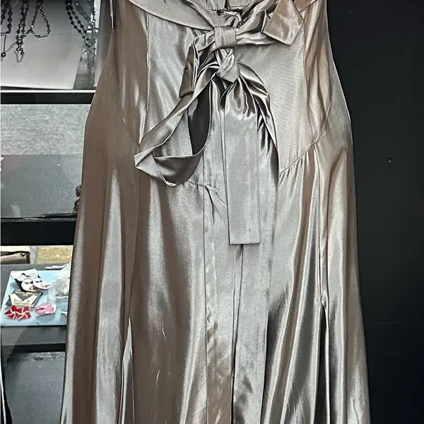 Vera Wang sz 10 gray long formal dress - Image 3