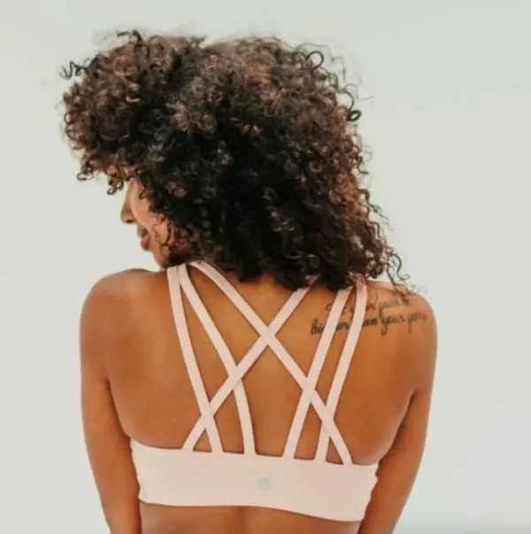 Senita Athletics Pink Strappy Sports Bra - Image 2