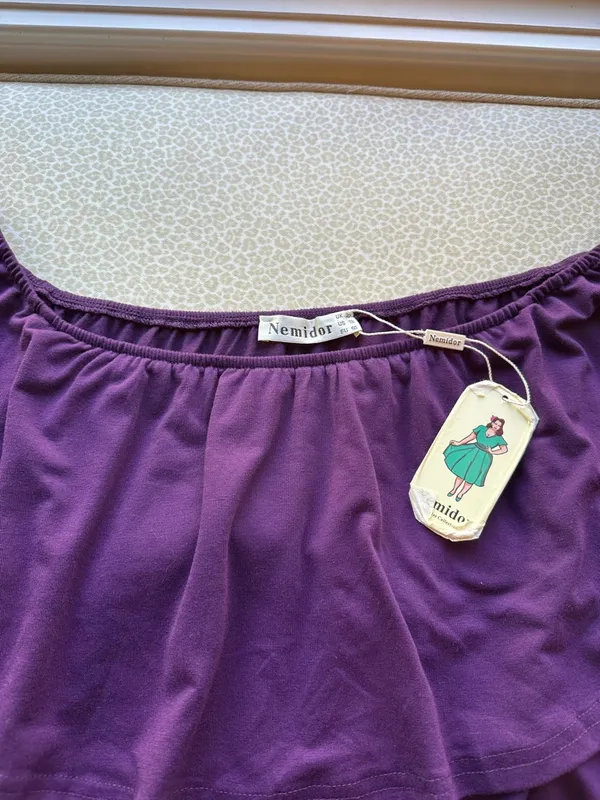 NWT Nemidor Purple Maxi Dress with Pockets size 18 - Image 10