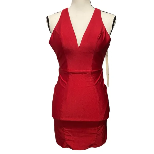 Faviana Ruby Backless Bodycon Dress Size 2 - Image 2