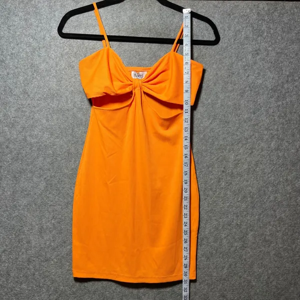 Princess Polly Mini Dress Orange Cut Out‎ Ribbed Knit US 4 NWT Marissa - Image 8