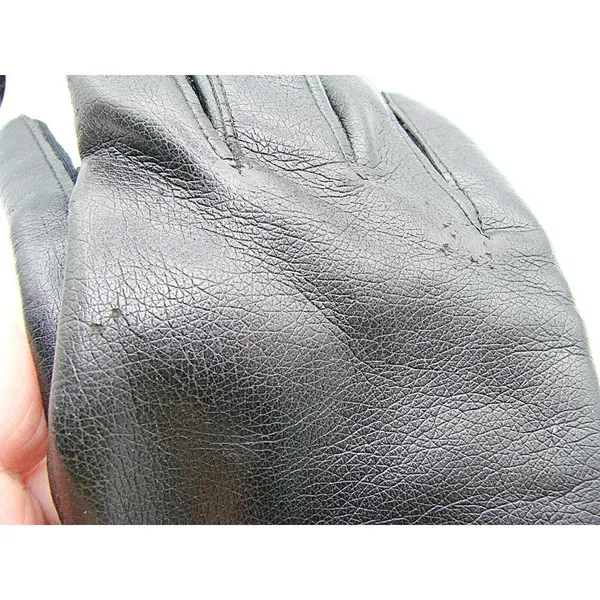 Vintage Womens Black Rabbit Fur Rayon Partial Lining Fashion Gloves Stretch 6-7 - Image 11