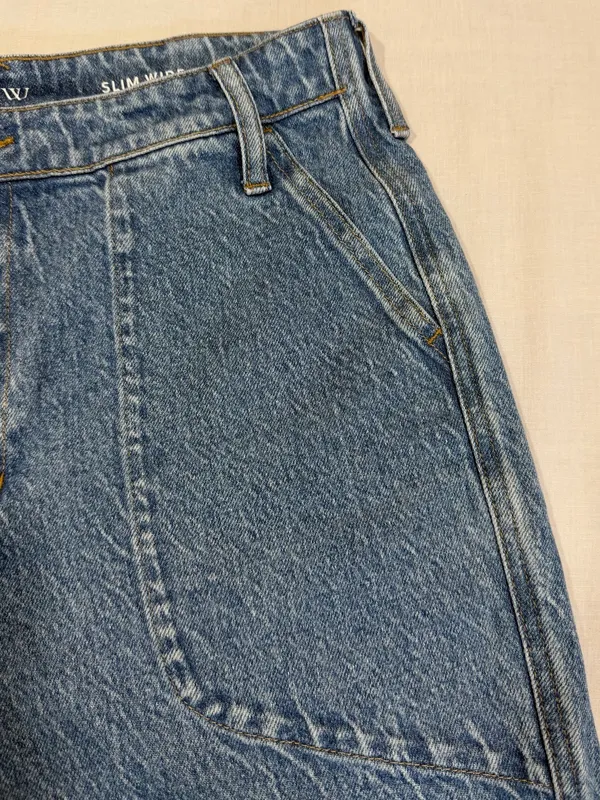 J Crew Slim Wide Leg Crop Jeans Women’s Size 30 Medium Wash Casual - Image 7