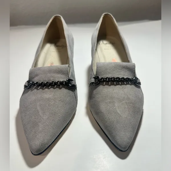 Amalfi Panda Pump Rangoni Firenze Made In Italy Grey‎ Cash Designer Classy 7.5 M - Image 2