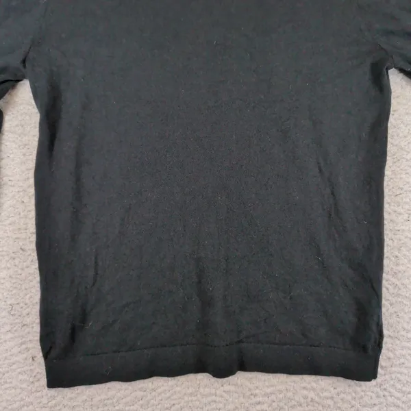 J.Crew Womens Black 100% Merino Wool Crew Neck Sweater BJ593 Size Small - Image 9