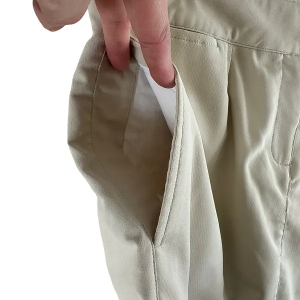 Puma Tan Short Athletic Tennis Skirt Shorts Underneath Pockets Size‎ 10 - Image 3