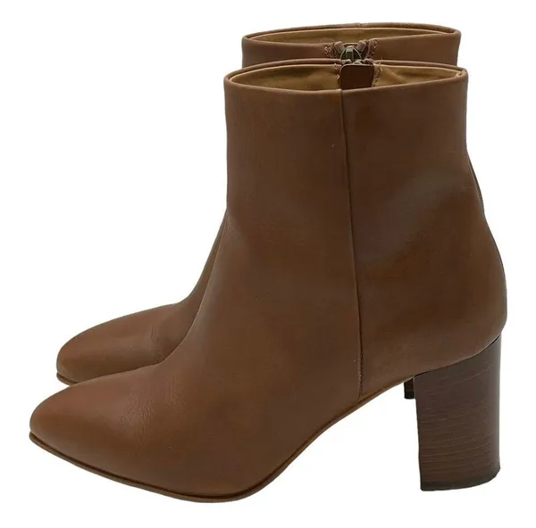 Aquatalia Florita Leather Ankle Boots - Brown - 8.5 - Image 4