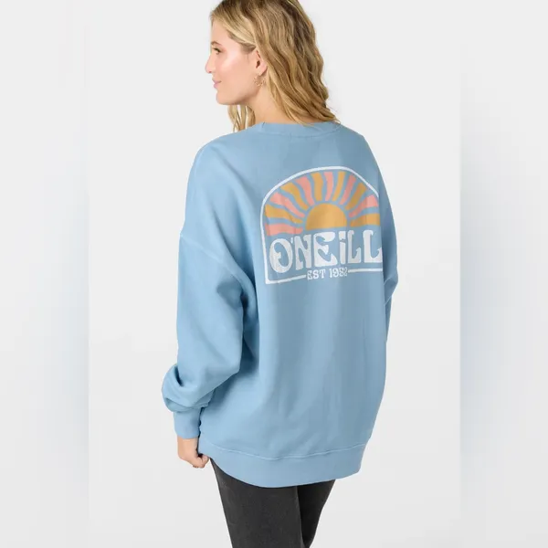 O'Neill Women's Sky‎ Blue Sunburst Sweatshirt - Image 2