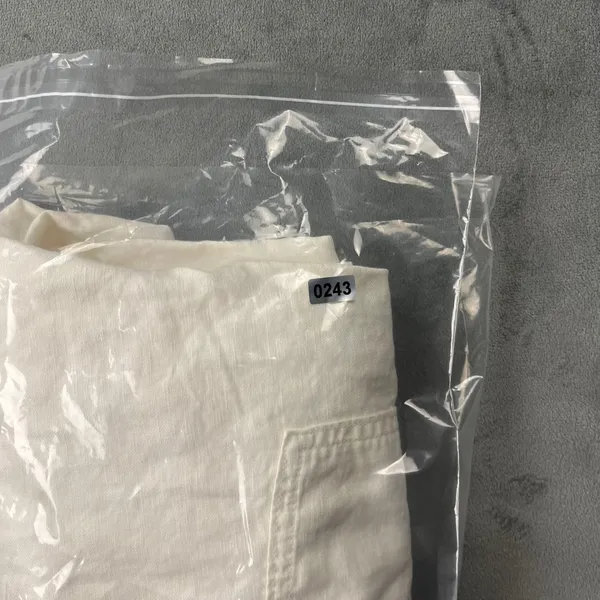 Gap Linen Cotton Jogger Pants S White Drawstring Elastic Waist Tapered Casual - Image 12