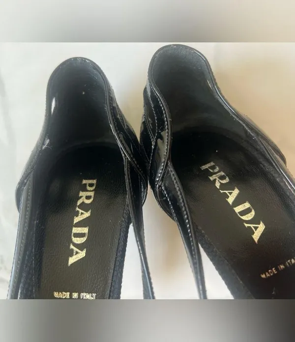 PRADA vero cuoio Sandals Heels sz 36 (6) - Image 5
