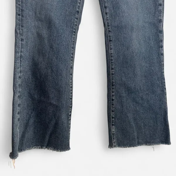 M.i.h Jeans Lou Cropped Flare Blue Fade 70s Denim Size 30 boho - Image 5
