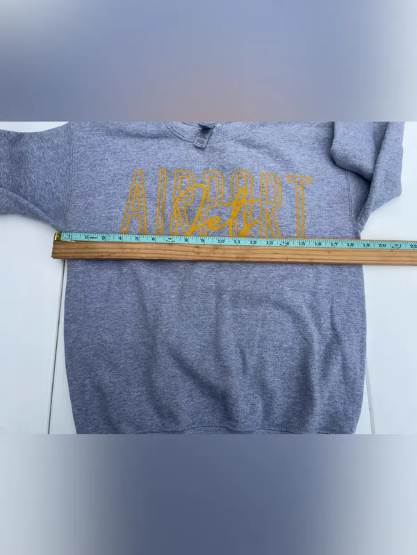 Gildan Travel Crewneck Sweatshirt, Airport Jets, Size S - Image 6