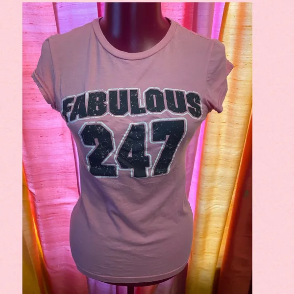 - Short sleeve graphic T-shirt FABULOUS 247 size M Jrs - Image 5