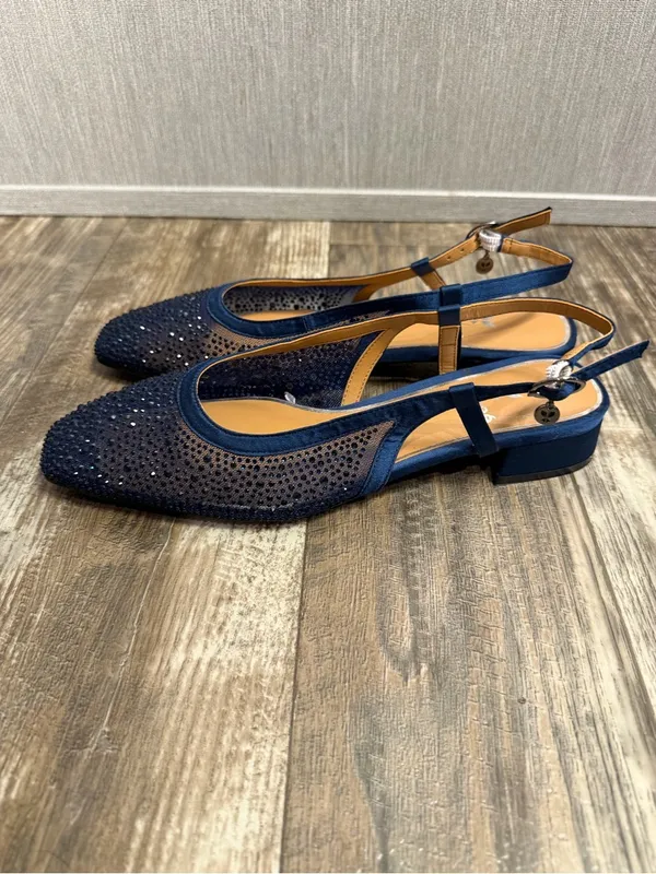 NWOB J. Renee Women’s Navy Slingback Low Heel Pumps Size 8.5 - Image 9