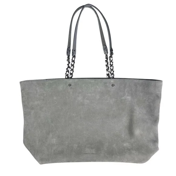 Rebecca Minkoff Chain-Trim Grey Suede‎ Large Tote Bag - Image 2