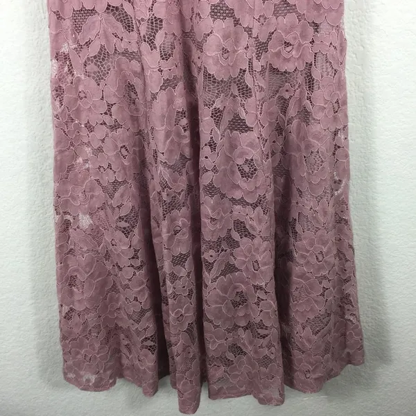 NWT Lulus Swept Up Maeve Pink Lace Off-the-Shoulder Mermaid Maxi Dress Medium - Image 11