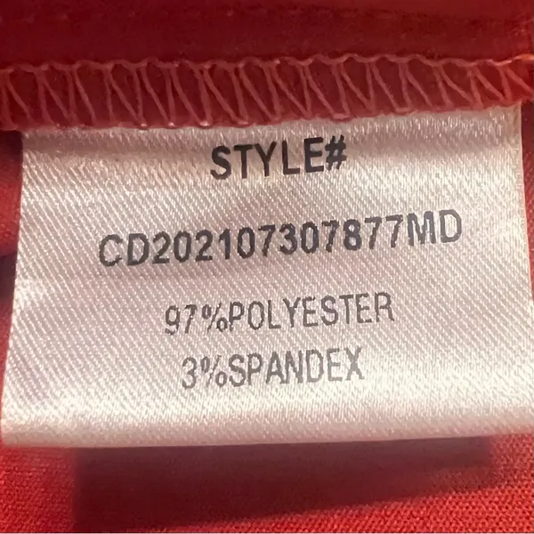 CIDER Structured Bodice Halter A-Line‎ Mini Dress Burnt Orange Size Large - Image 8