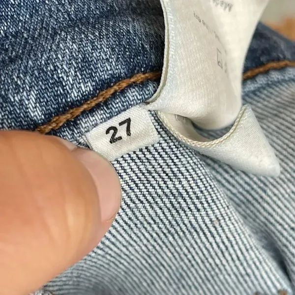 Reformation High Skinny Crop Jeans Patch Pockets 27 - Image 6