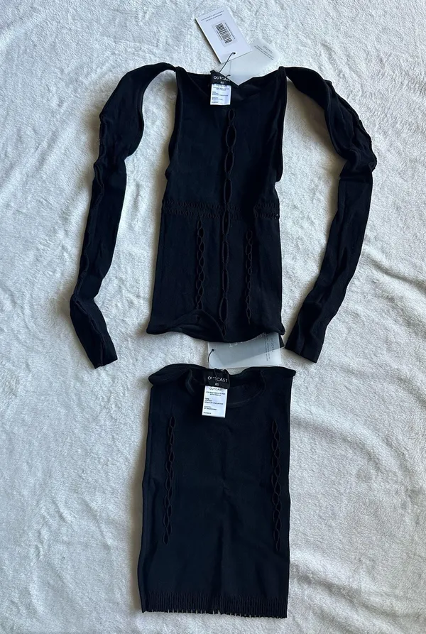 Outcast Clothing 2 Piece Set Oasis Stocking Top / Oasis Mini Skirt - Image 4