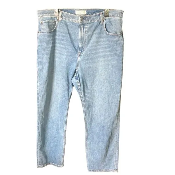 Abercrombie & Fitch Ankle Straight Ultra HR Medium Wash Jeans 18/34 #762 - Image 2