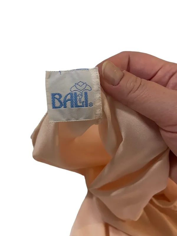 Vintage Bali Slip Skirt Pink Size M Cottagecore Coquette Spring Satin Bohemian - Image 3