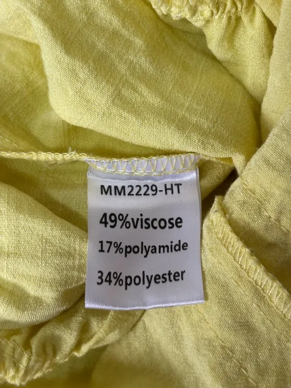 Double Crazy Yellow Mini Dress - Image 4