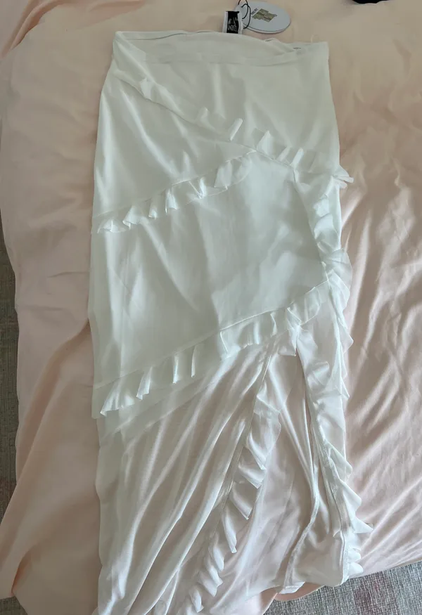 Princess Polly White Ruffle Skirt - Image 10