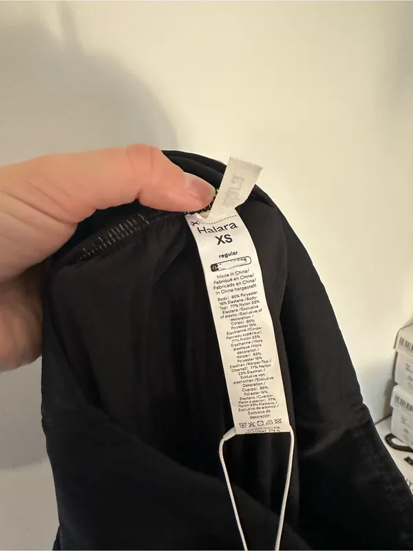 NWT Halara Breezeful™ High Waisted Tummy Control Hem Quick Dry Pants black xs - Image 4