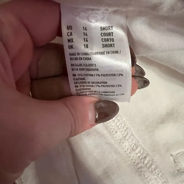 American Eagle White jeans - Image 3