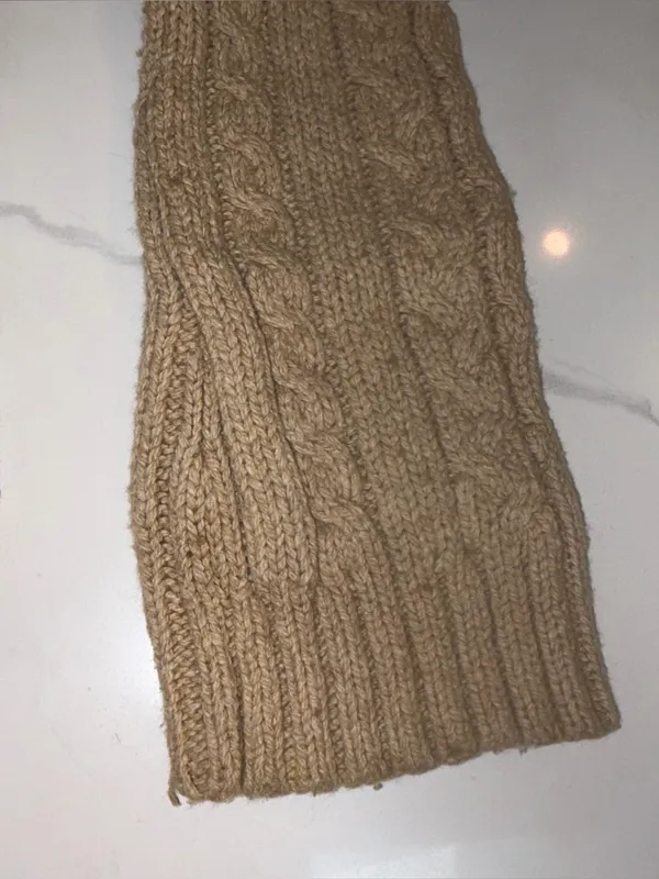 Fisherman's Sweater Cardigan Cotton Wool Size S Chunky Cropped - Image 7