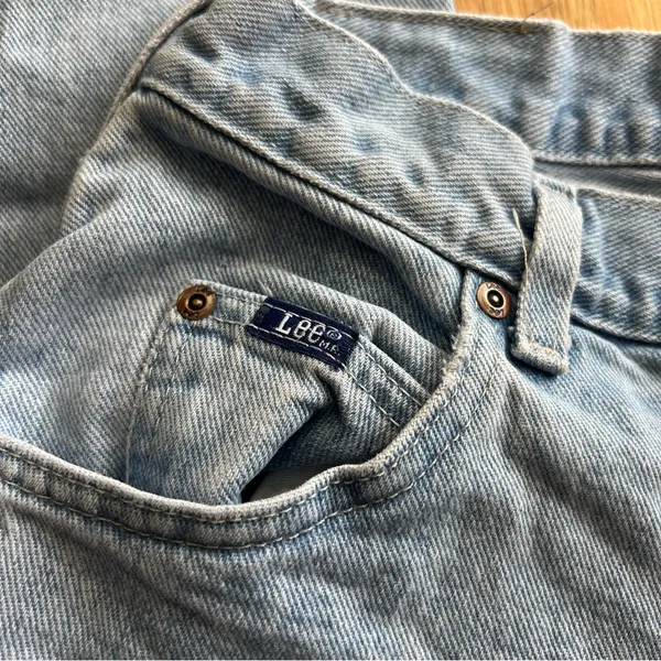 Vintage Lee Original Jeans Women’s 12M (27x29) Light Wash Straight Leg - Image 2