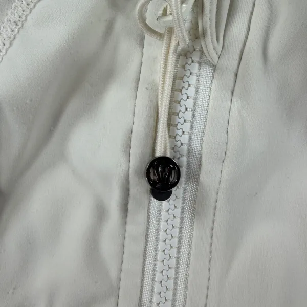 Lululemon Define Jacket Size 2 Cream Luon Full Zip Yoga Activewear Off White - Image 2