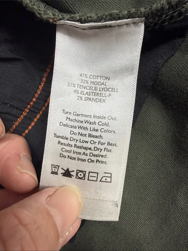 EDDIE BAUER Olive Green Women's Jeans - Image 14