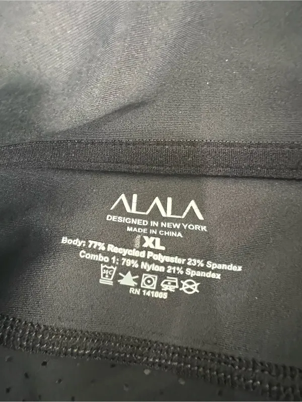 NEW ALALA Black Ace Athletic Jacket Size XL - Image 4