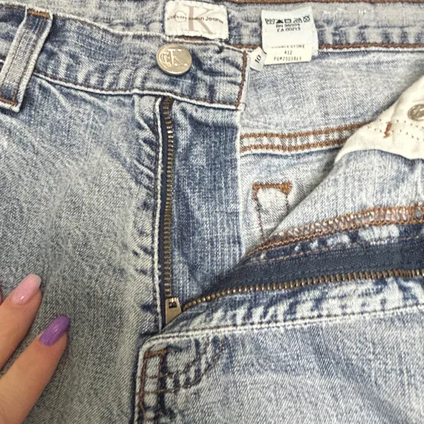 Calvin Klein Jeans Flare Distressed Denim - Image 6