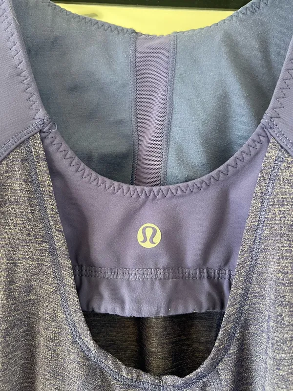 Lululemon Run For Your Life Size 6 Purple Tank Top long shirt with cinch waist - Image 4