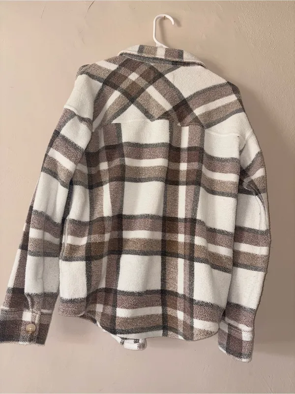 Thread & Supply plaid shacket top M - Image 3